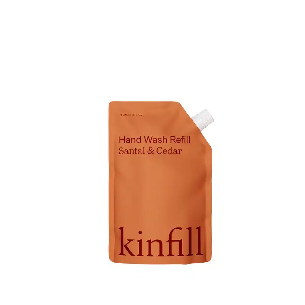 Refill sapun lichid pentru maini, Kinfill, Santal & Cedar, 500 ml
