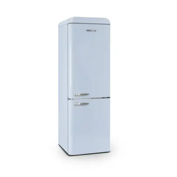 Combina frigorifica Retro, Schneider, 304 litri, blue pastel