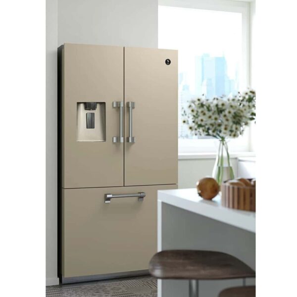 Frigider side by side, Steel Cucine, French Door, 596 litri, colectie Ascot, inox