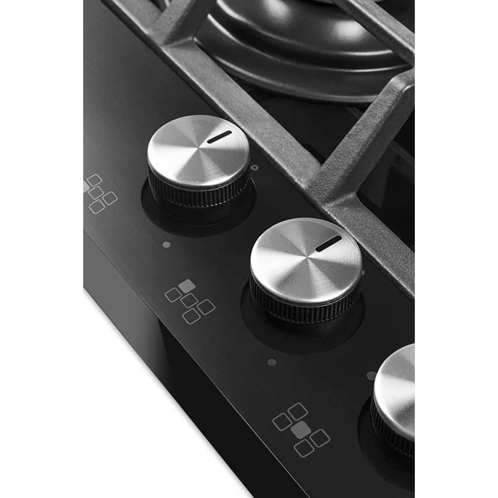 Plita incorporabila pe gaz, Schneider, 5 arzatoare, 70 cm, antracit