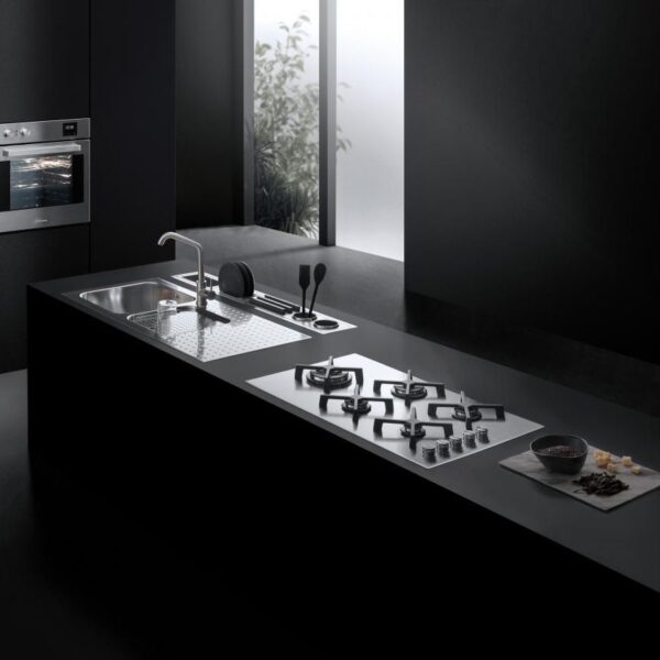 Plita incorporabila pe gaz, Barazza, Select Plus, 5 arzatoare, 90 cm, inox