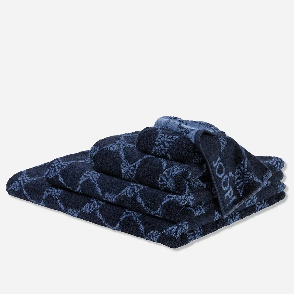 Prosop de baie, 80x150 cm, JOOP!, 100% bumbac, colectie Cornflower, bleumarin