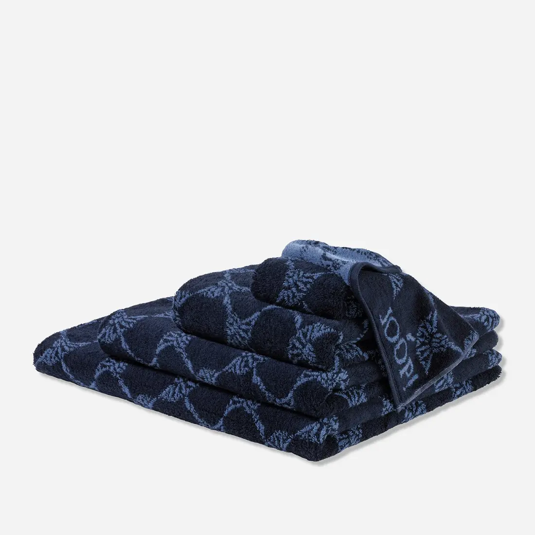 Prosop de baie, 50x100 cm, JOOP!, 100% bumbac, colectie Cornflower, bleumarin