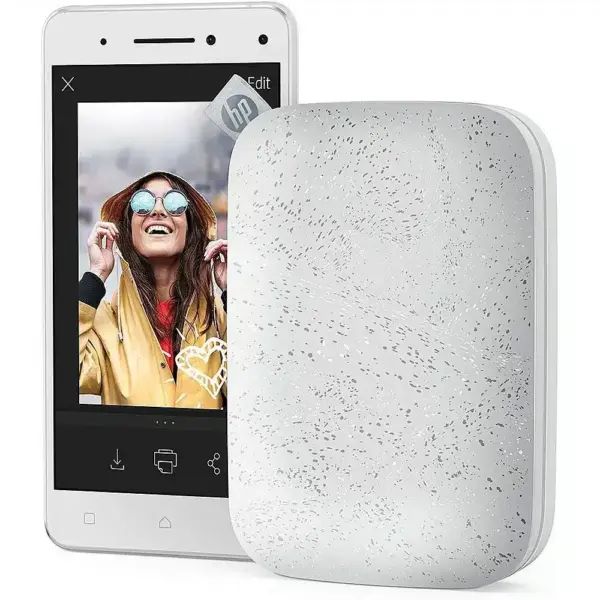 Imprimanta foto portabila pentru smartphone, HP Sprocket 2nd Generation, alb