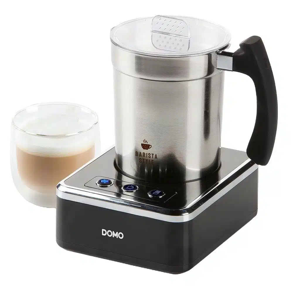 Aparat de spumare lapte, DOMO, 200 ml, negru/inox
