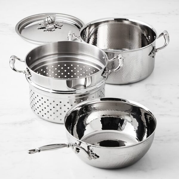 Set vase de gatit, 4 piese, otel inoxidabil, Ruffoni, Pasta & Risotto, colectie Opus Prima