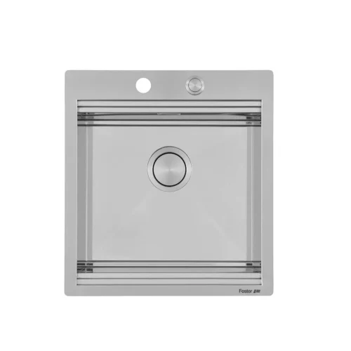 Chiuveta de bucatarie premium, Foster, Milanello, 49 x 52 cm, inox