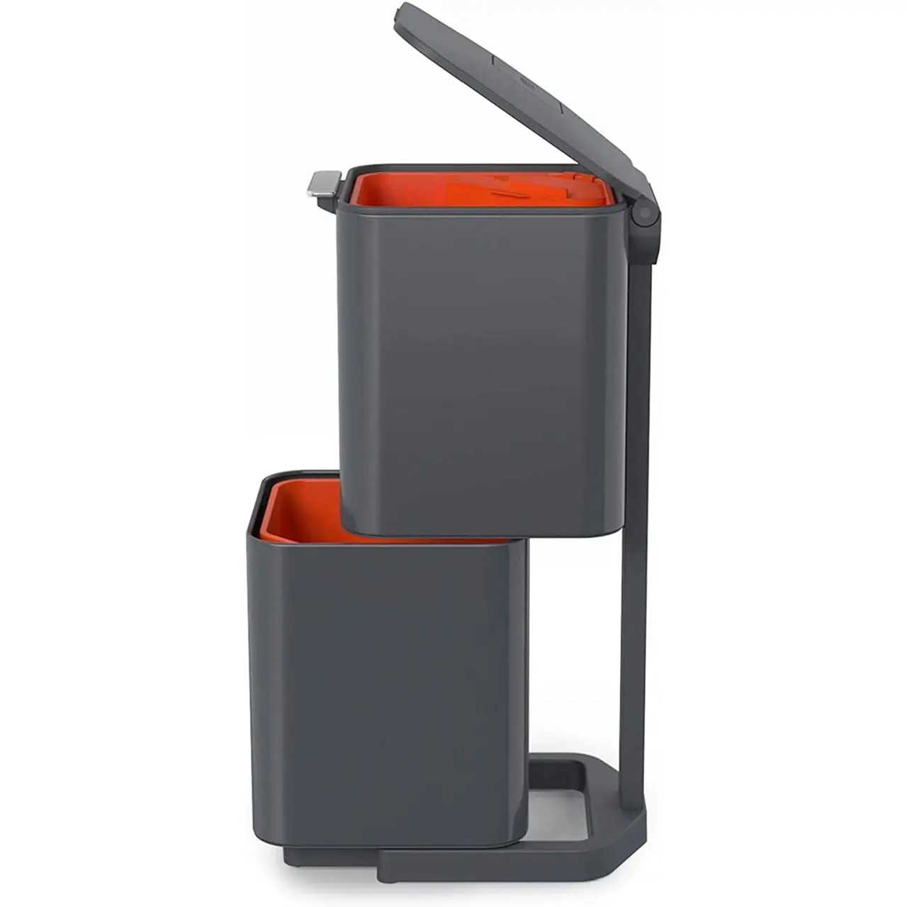 Cos de gunoi, Joseph Joseph, Totem, 2x20 litri, 2 compartimente, antracit