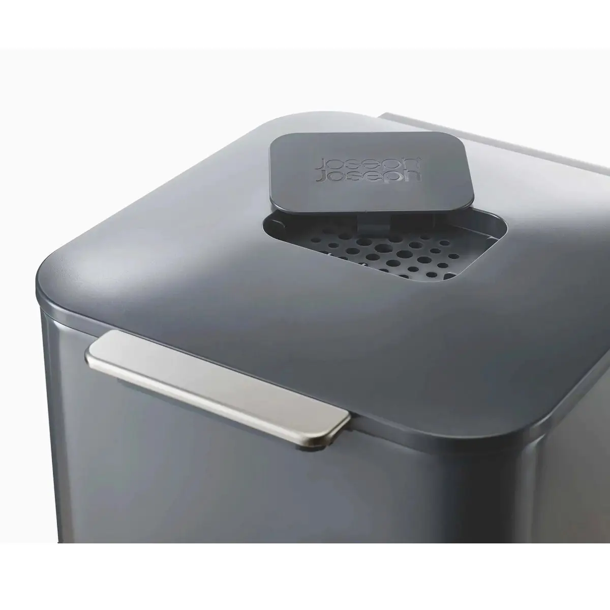 Cos de gunoi, Joseph Joseph, Totem, 2x20 litri, 2 compartimente, antracit