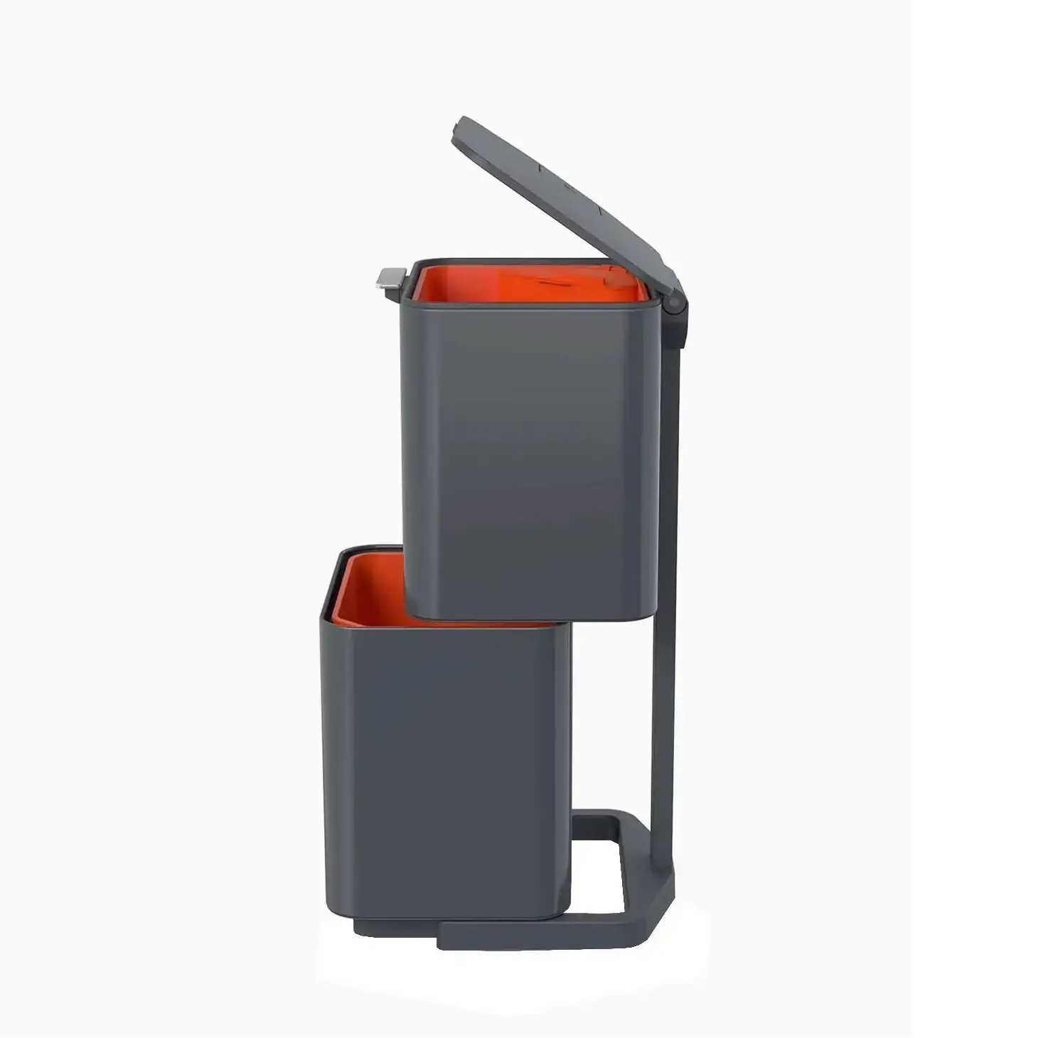 Cos de gunoi, Joseph Joseph, Totem, 2x20 litri, 2 compartimente, antracit