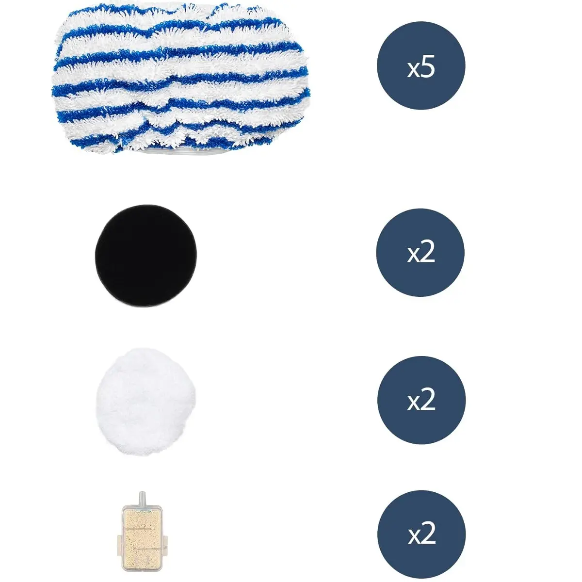 Accesorii pentru aspirator vertical cu mop ARYA600, H.Koenig, albastru