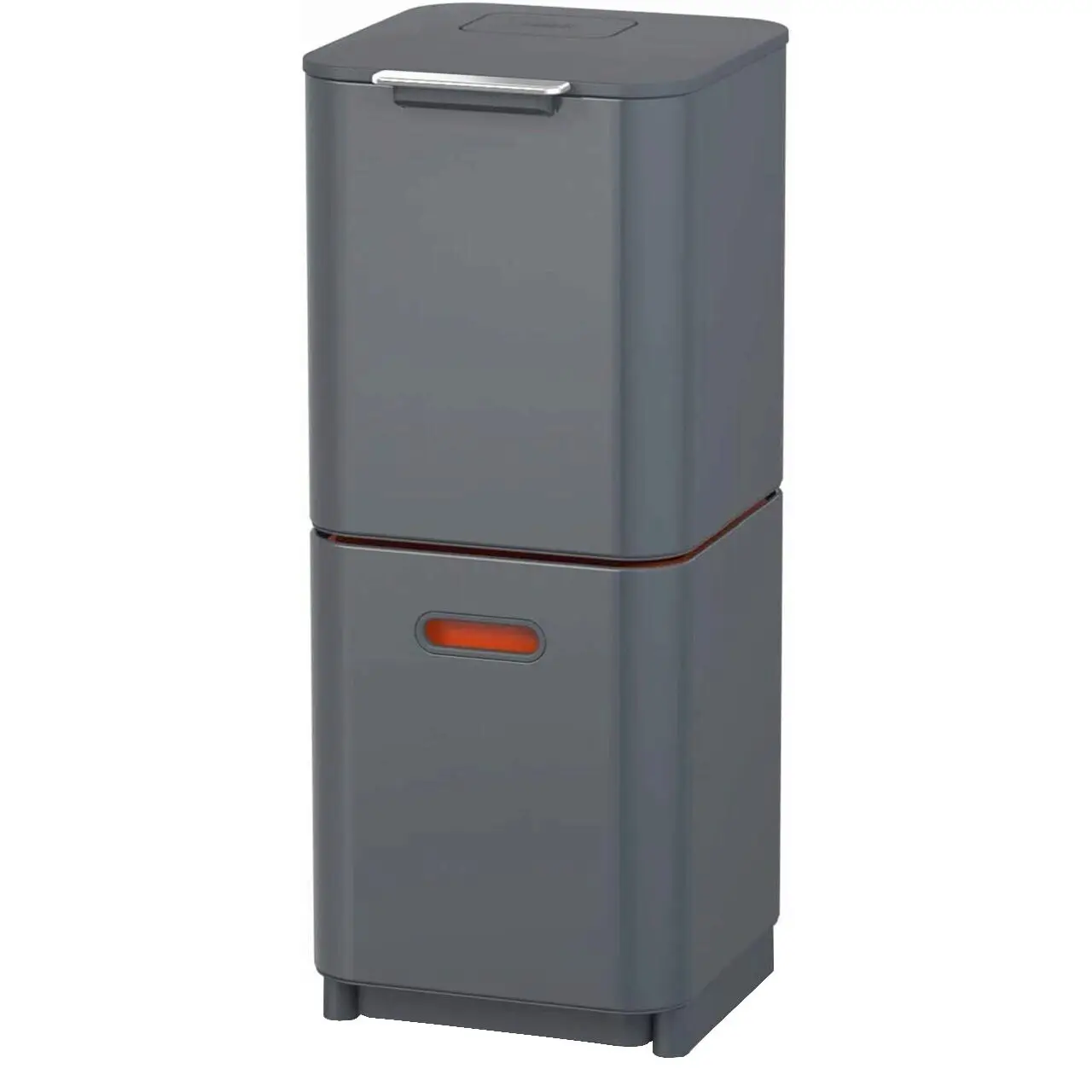 Cos de gunoi, Joseph Joseph, Totem, 2x20 litri, 2 compartimente, antracit