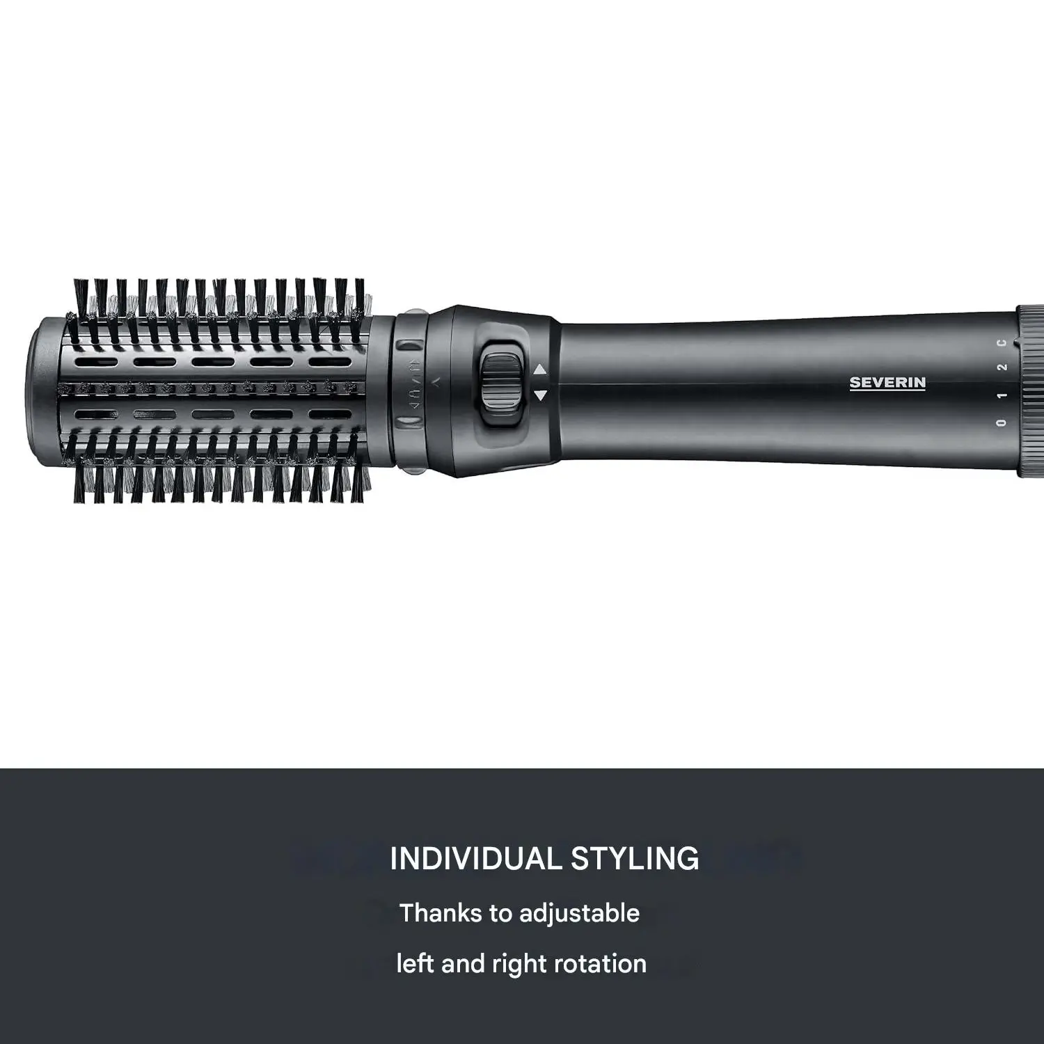 Perie rotativa cu aer cald, Severin, 1000 W, negru