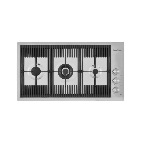 Plita incorporabila pe gaz, Foster, Milanello, 87 cm, inox