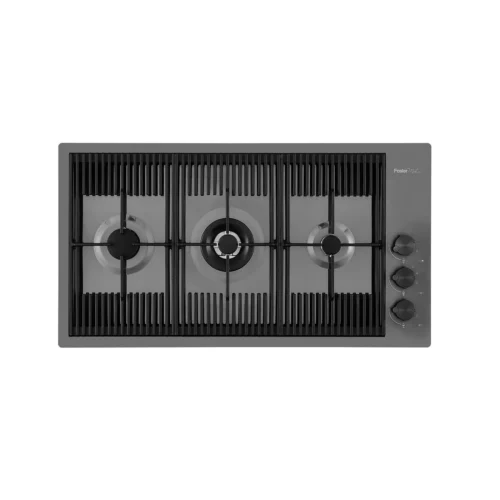 Plita incorporabila pe gaz, Foster, Milanello, 87 cm, finisaj PVD, antracit