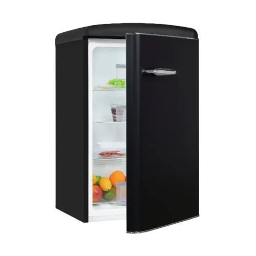 Frigider minibar Retro, Exquisit, 122 litri, negru