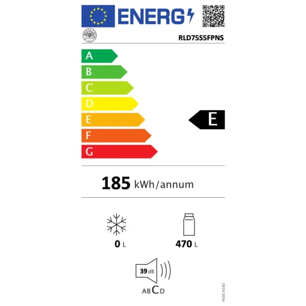 Frigider incorporabil cu dispenser de apa, 470 litri, Bertazzoni, colectie Professional, alb