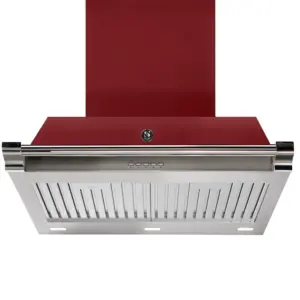 Hota de perete, Steel Cucine, 900 m³/h, 70 cm, colectie Ascot, burgundy