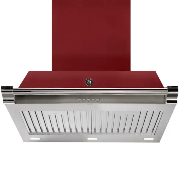 Hota de perete, Steel Cucine, 900 m³/h, 70 cm, colectie Ascot, burgundy