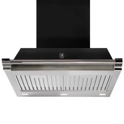 Hota de perete, Steel Cucine, 900 m³/h, 70 cm, colectie Ascot, negru