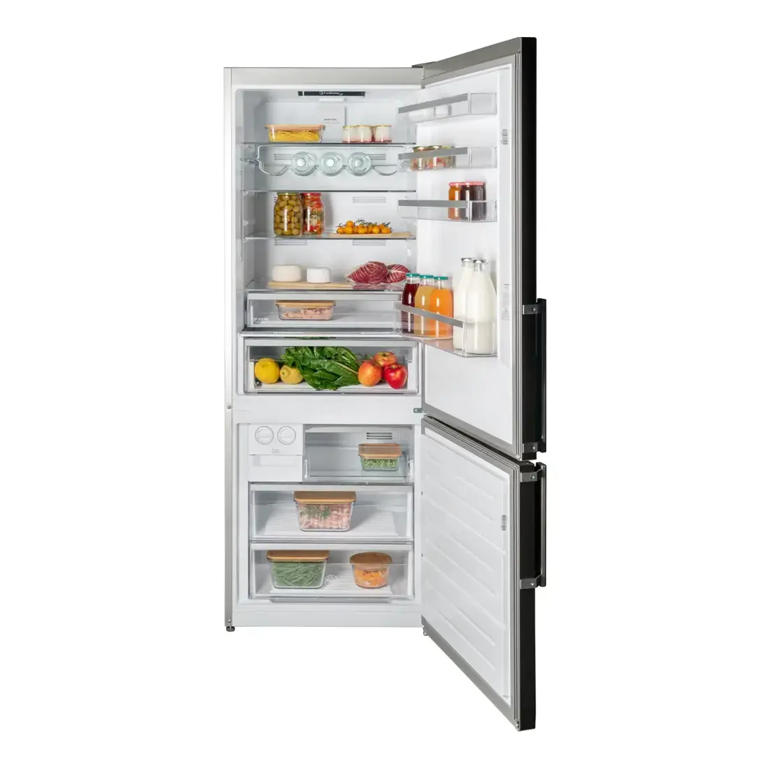 combina frigorifica, 533 litri, bertazzoni, purebreeze uv, colectie professional, inox