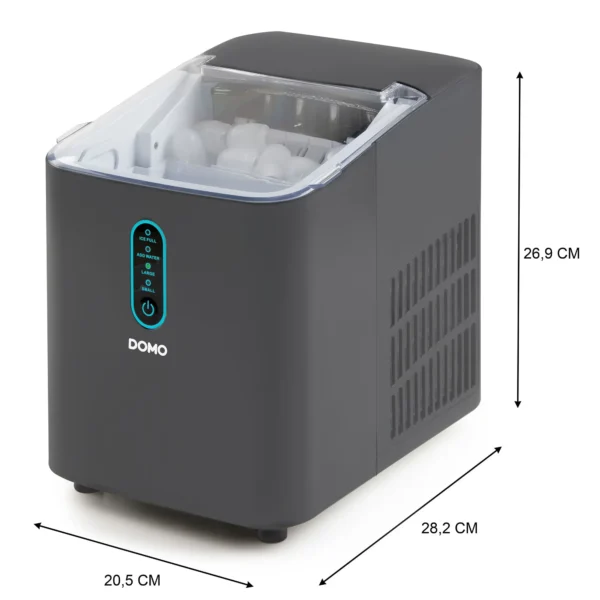 Masina de facut cuburi de gheata, DOMO, 12 kg/24h, gri