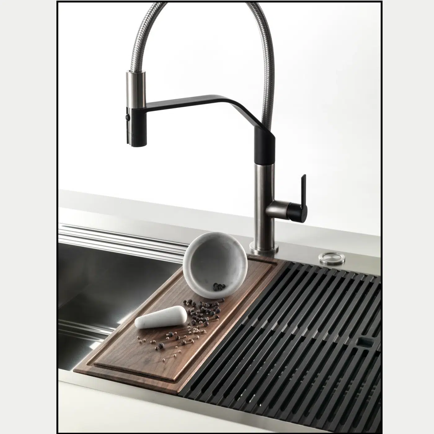 Chiuveta de bucatarie premium, Foster, Milanello, 49 x 52 cm, inox