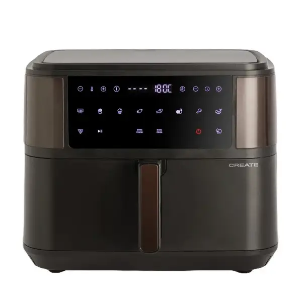 Friteuza cu aer cald, CREATE, Air Fryer Dual, 10 l, negru