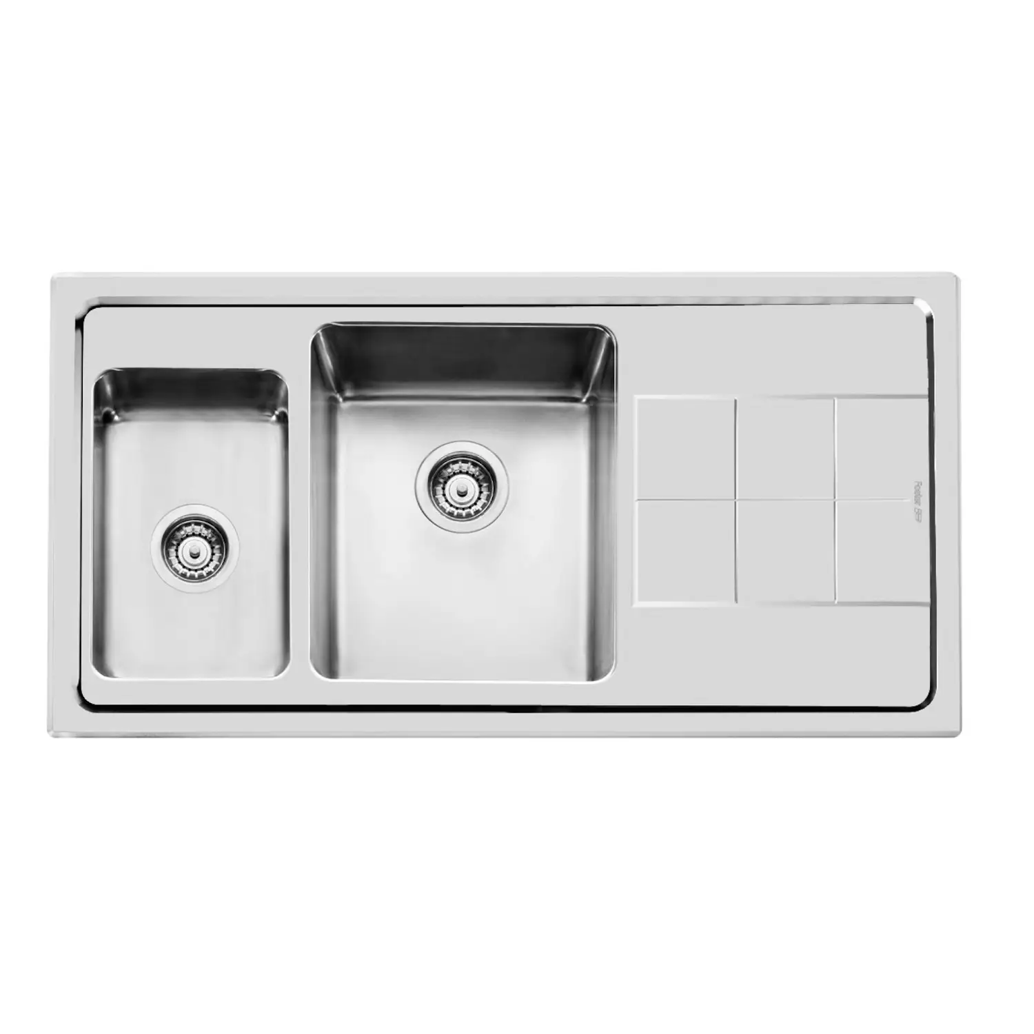 Chiuveta de bucatarie premium, Foster, KE, 98 x 51 cm, inox