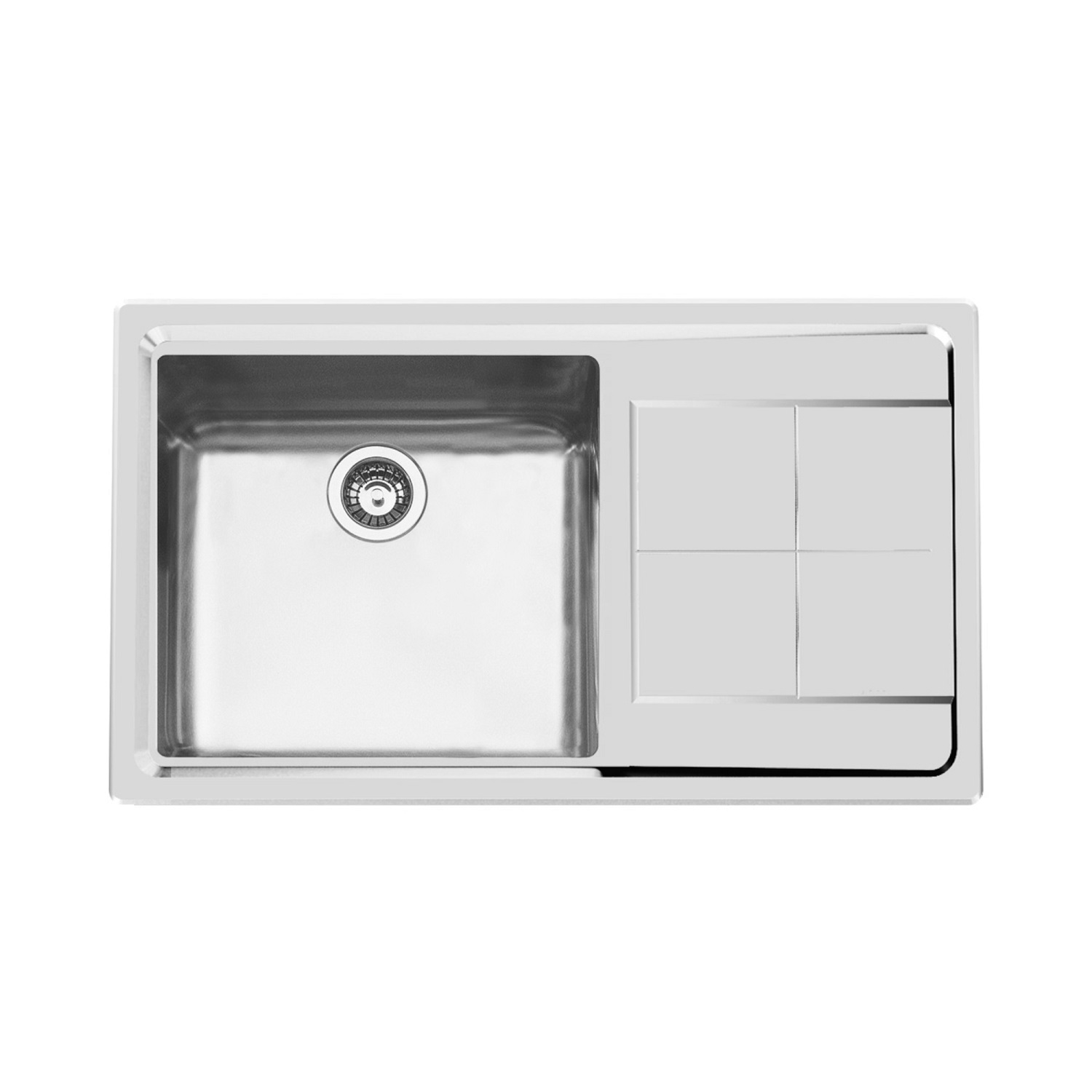 Chiuveta de bucatarie premium, Foster, KE, 87 x 51 cm, inox