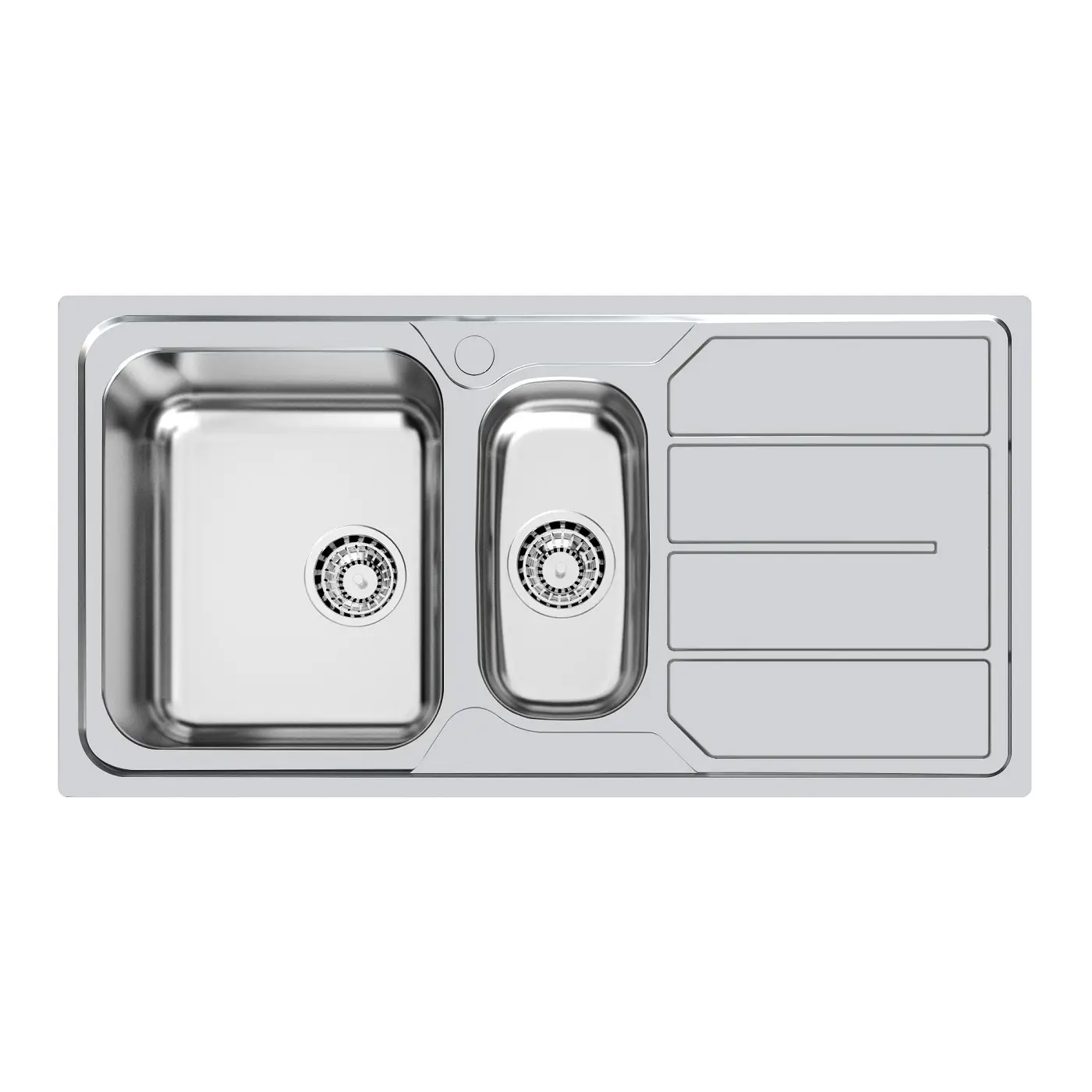 Chiuveta de bucatarie premium, Foster, S1000, 97 x 50 cm, inox