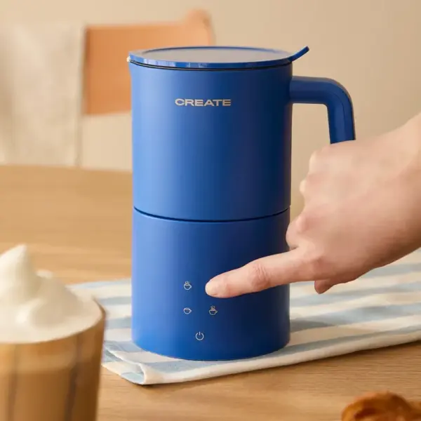 Aparat de spumare lapte, CREATE, Milk Frother Studio Pro, 620 ml, albastru