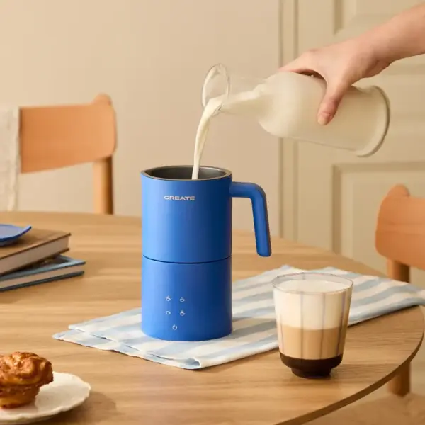 Aparat de spumare lapte, CREATE, Milk Frother Studio Pro, 620 ml, albastru