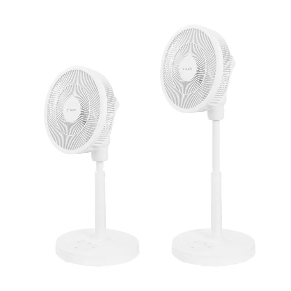 Ventilator vertical cu picior, Eurom, Vento 3DS Silent Comfort, alb