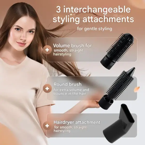 Perie electrica pentru coafat, Bomann, 3in1 Multi-Hairstyler, negru