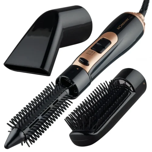 Perie electrica pentru coafat, Bomann, 3in1 Multi-Hairstyler, negru
