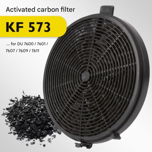 Set 2 filtre de carbon activ pentru hote cu recirculare, Bomann, KF573, negru
