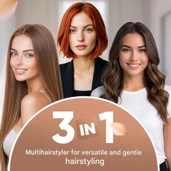 Perie electrica pentru coafat, Bomann, 3in1 Multi-Hairstyler, negru