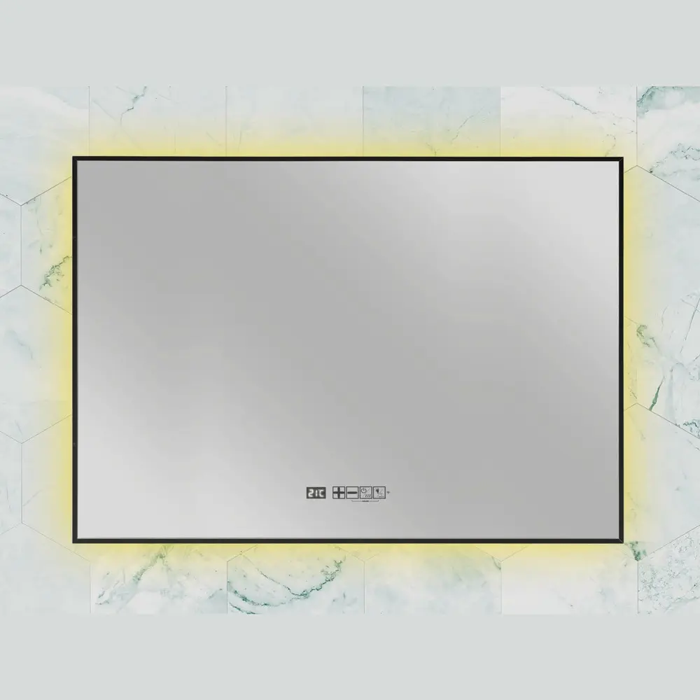 Panou radiant tip oglinda cu infrarosu, Eurom, Sani LED WiFi 600, negru