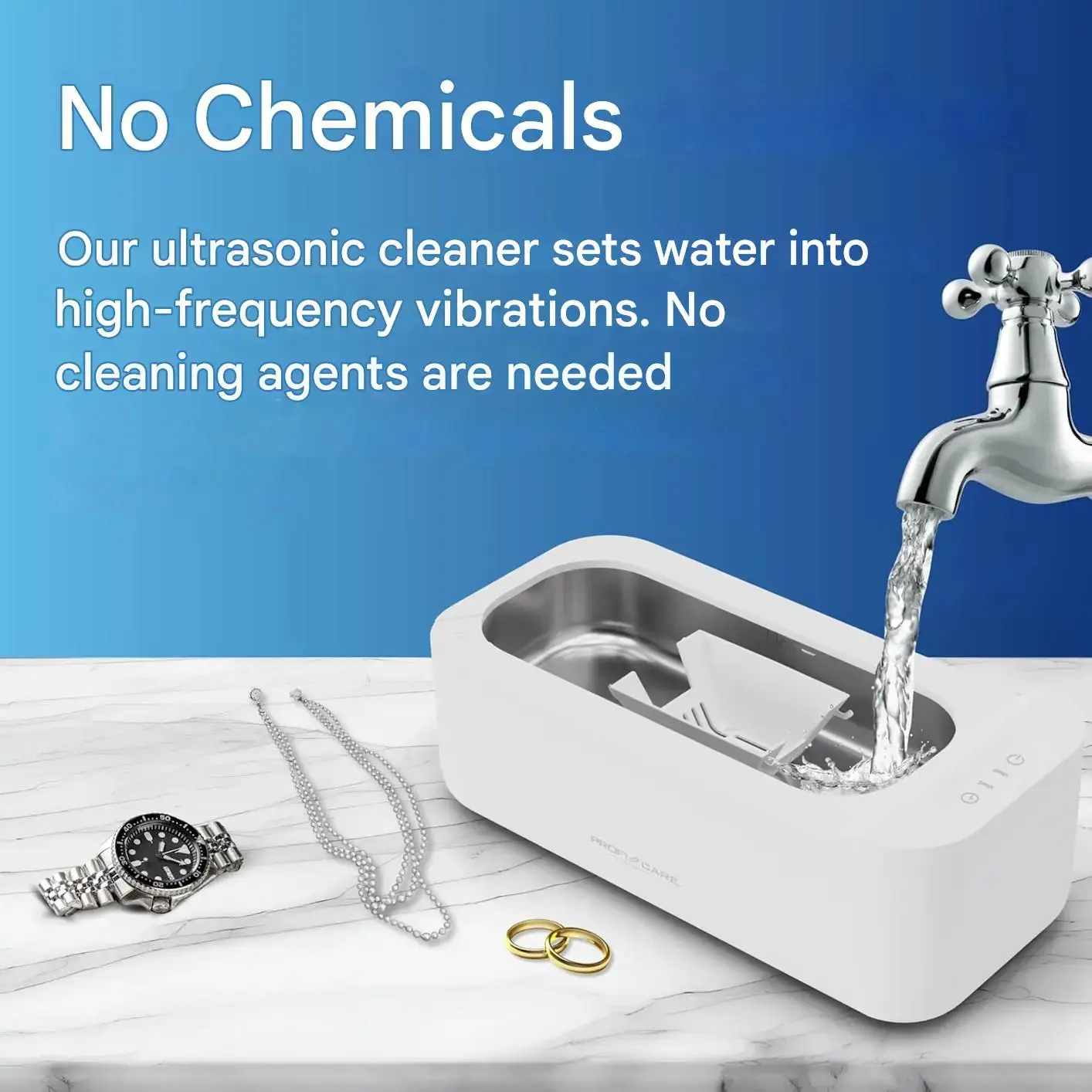 Aparat universal de curatare cu ultrasunete, ProfiCare, alb