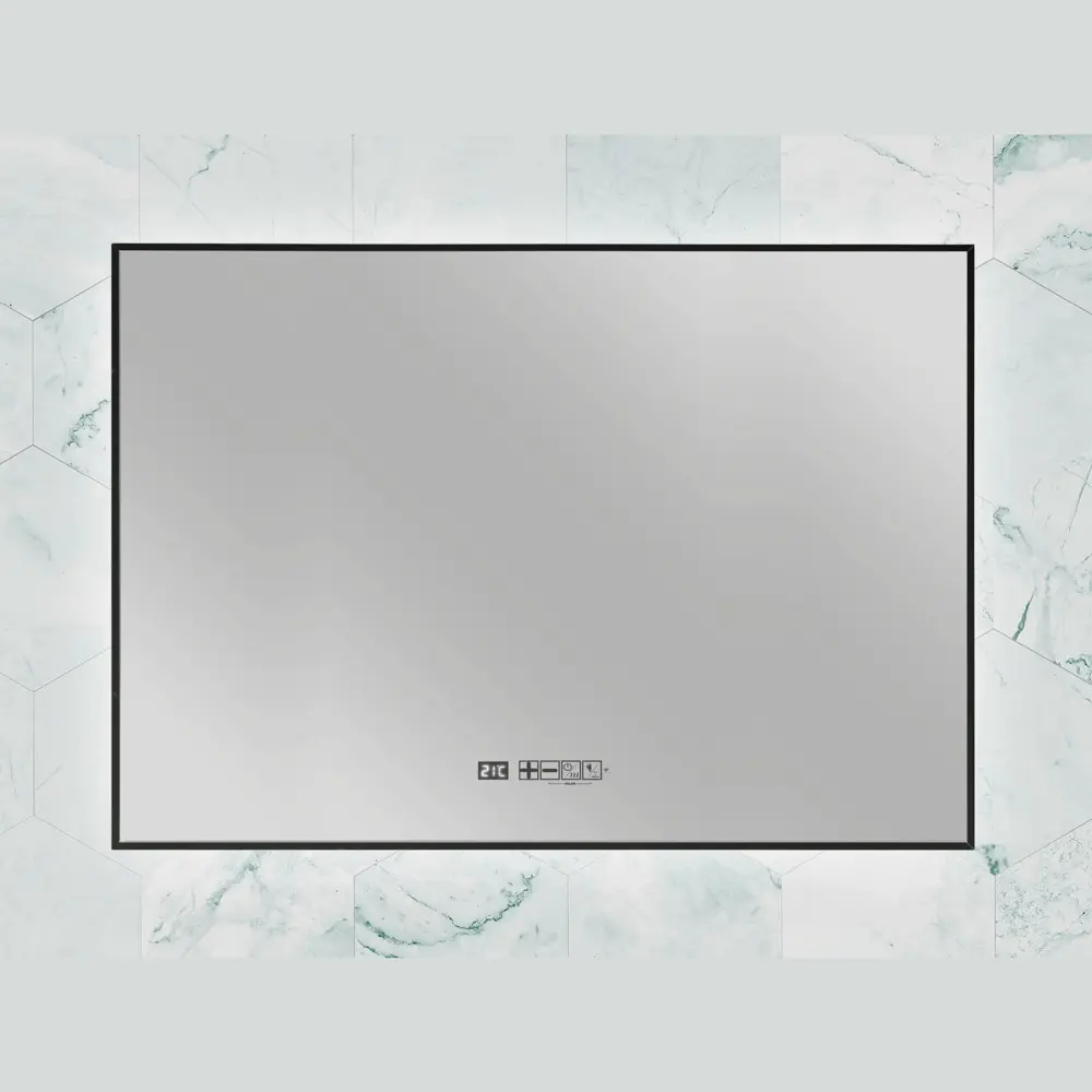 Panou radiant tip oglinda cu infrarosu, Eurom, Sani LED WiFi 600, negru