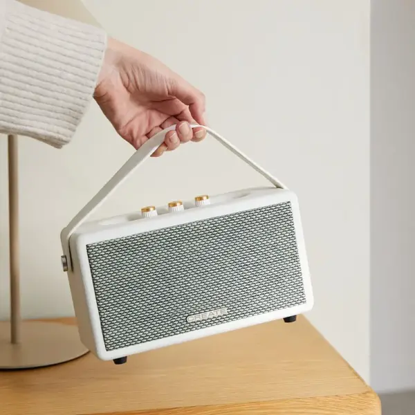 Boxa portabila wireless, CREATE, Speaker Retro, crem