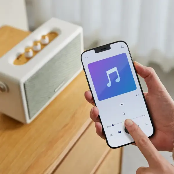 Boxa portabila wireless, CREATE, Speaker Retro, crem