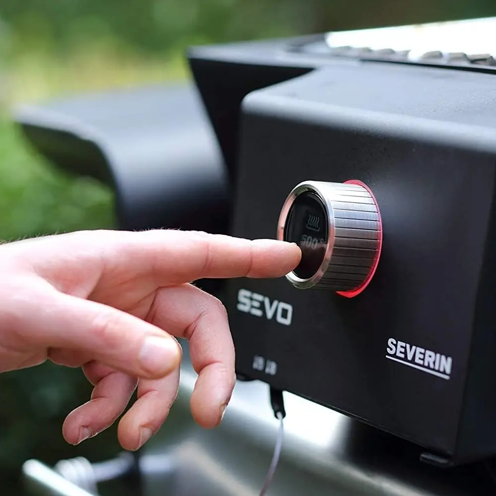 Gratar electric de gradina, Severin, 41x31 cm, Sevo GT, 3000 W, negru