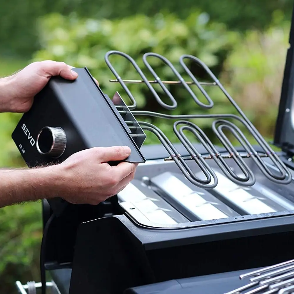 Gratar electric de gradina, Severin, 41x31 cm, Sevo GT, 3000 W, negru