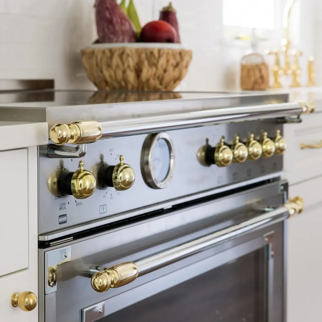 Aragaz cu plita pe inductie, Bertazzoni, 90 cm, 5 zone, colectie Heritage, argintiu