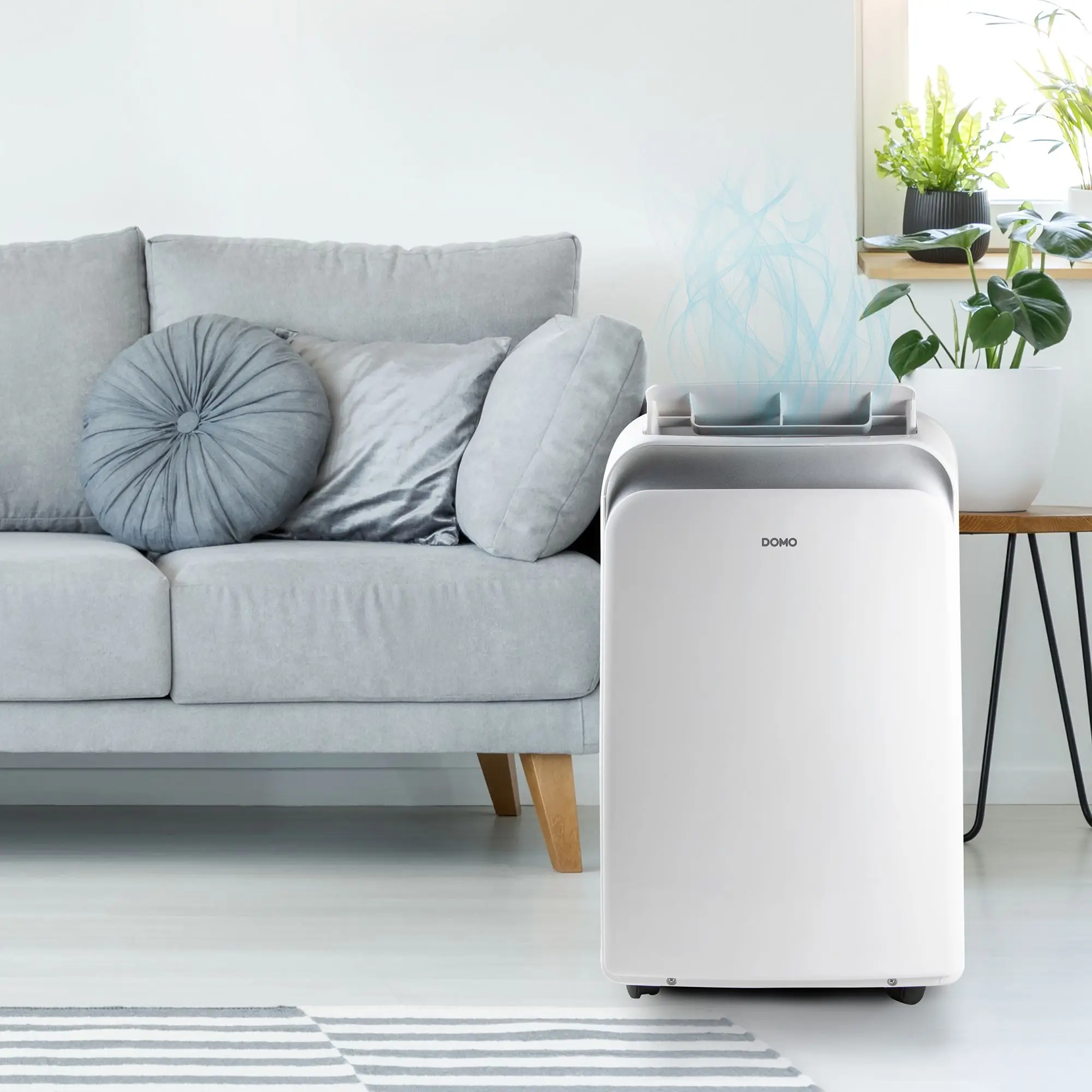 Aparat de aer conditionat portabil, DOMO, 9000 BTU, alb