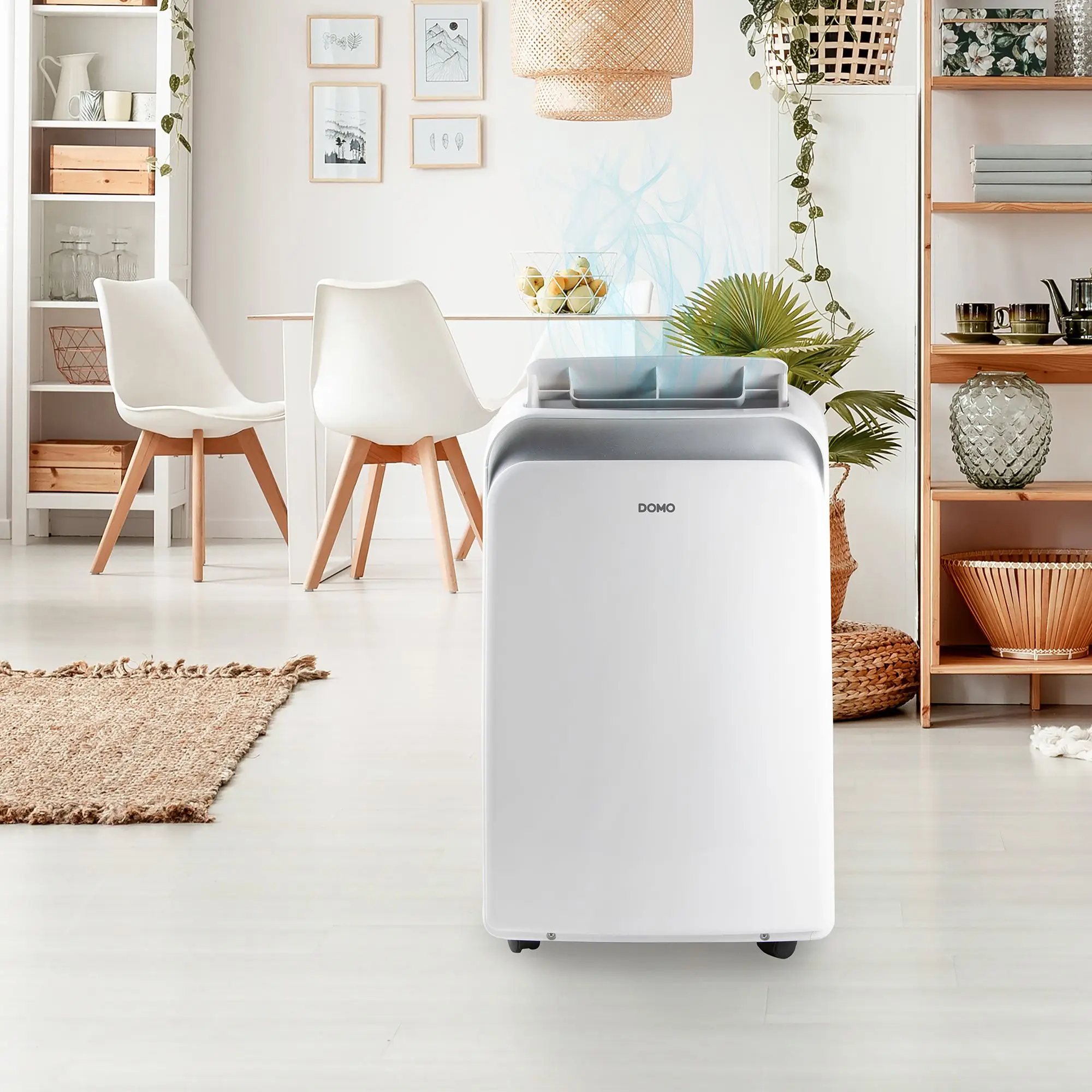 Aparat de aer conditionat portabil, DOMO, 9000 BTU, alb