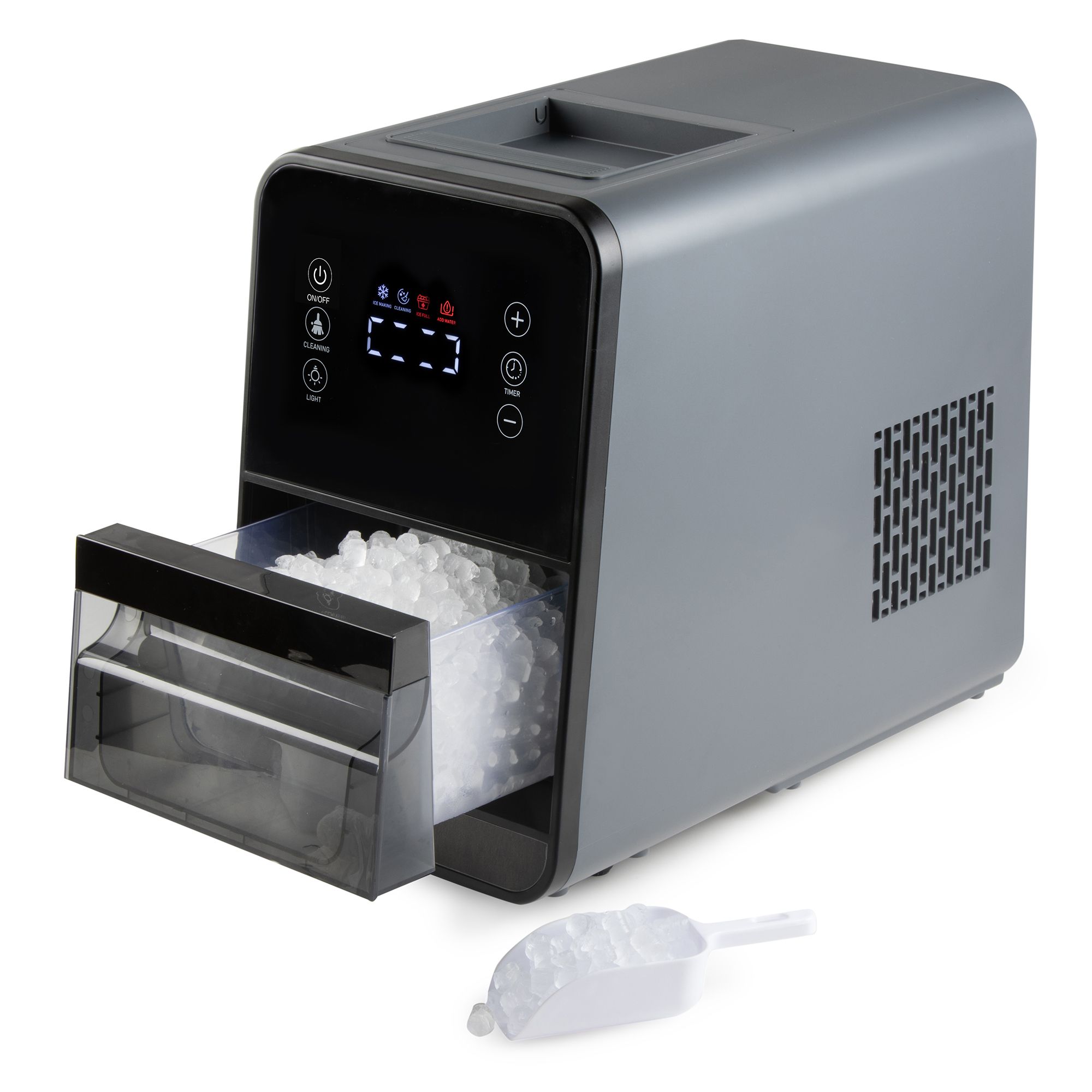 Masina de facut cuburi de gheata, DOMO, 15 kg/24h, negru