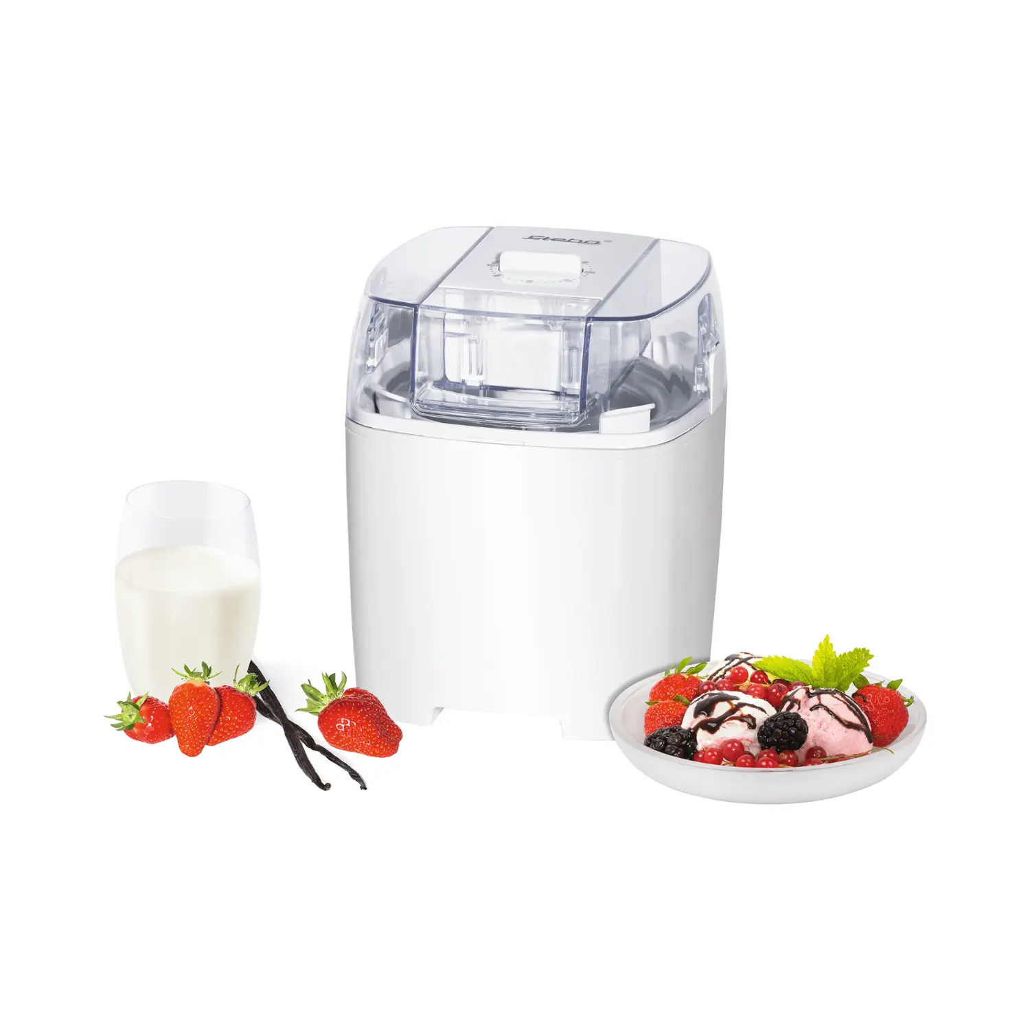 Masina de inghetata Steba Germany, IC20, 1.5 litri, alb